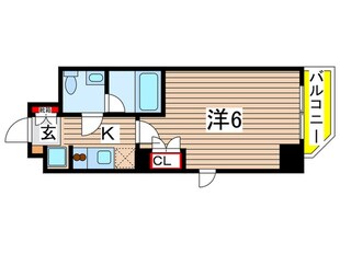 プラウドフラット森下の物件間取画像